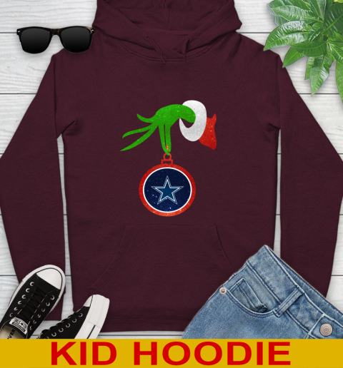 Dallas Cowboys Grinch Merry Christmas NFL Football Youth Hoodie 7