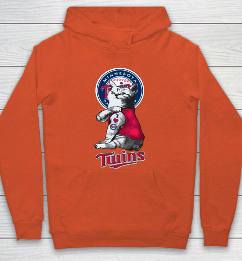 MLB Baseball My Cat Loves Minnesota Twins Hoodie 3