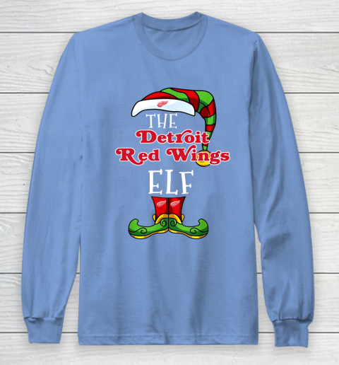 Detroit Red Wings Christmas ELF Funny NHL Long Sleeve T-Shirt 8