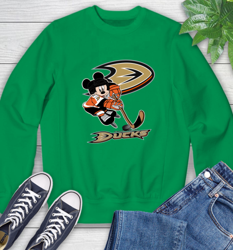 NHL Anaheim Ducks Mickey Mouse Disney Hockey T Shirt Sweatshirt 6