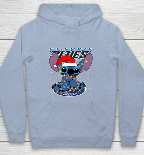 St.Louis Blues NHL Hockey noel stitch Christmas Youth Hoodie 5