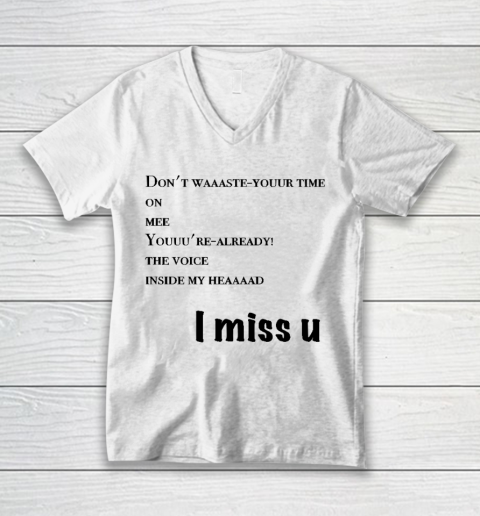 I Miss You Blink 182 Don't Waste Your Time V-Neck T-Shirt