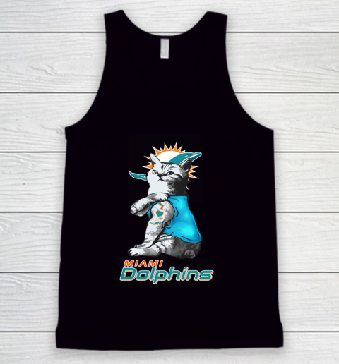NFL Football My Cat Loves Miami Dolphins Tank Top