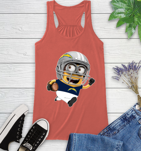 NFL San Diego Chargers Minions Disney Football Sports Racerback Tank 4