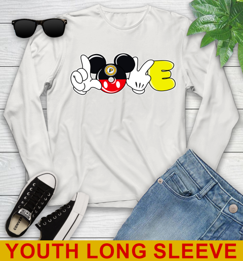 Indiana Pacers NBA Basketball Love Mickey Disney Sports Youth Long Sleeve 12
