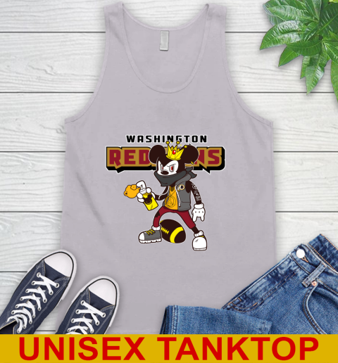 Washington Redskins NFL Football Mickey Peace Sign Sports Tank Top 4