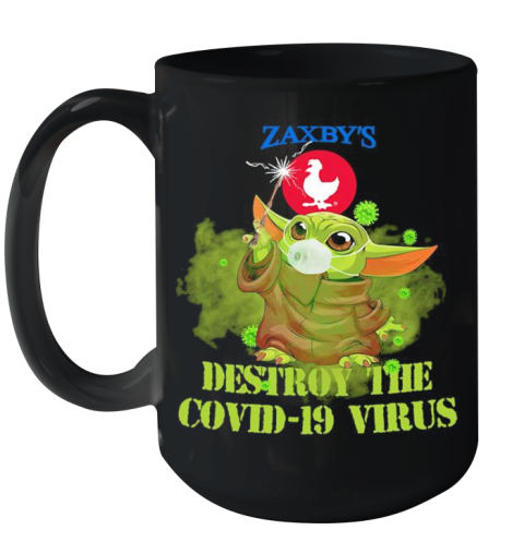 Zaxby'S Baby Yoda Destroy The Covid 19 Virus Ceramic Mug 15oz