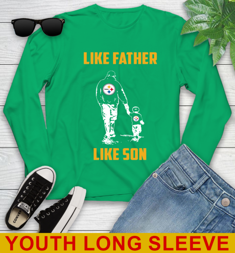 Pittsburgh Steelers NFL Football Like Father Like Son Sports Youth Long Sleeve 7