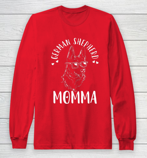 Dog Mom Shirt German Shepherd Momma Dog Mom Mama Gift Long Sleeve T-Shirt 7