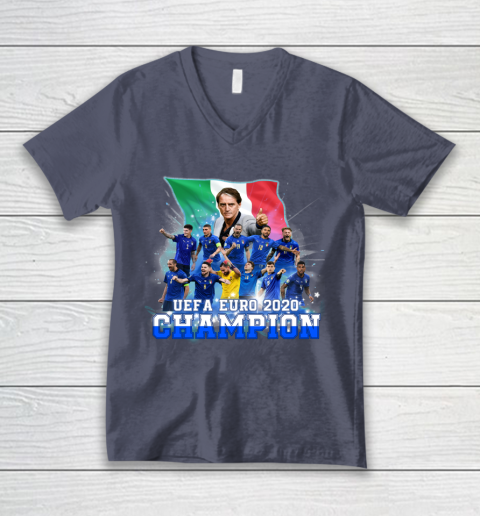 Italy European Champions 2020 Team V-Neck T-Shirt 7