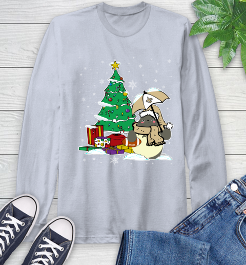 New Orleans Saints NFL Football Cute Tonari No Totoro Christmas Sports Long Sleeve T-Shirt 6