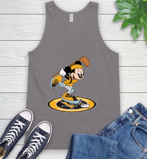 NHL Hockey Pittsburgh Penguins Cheerful Mickey Disney Shirt Tank Top 7