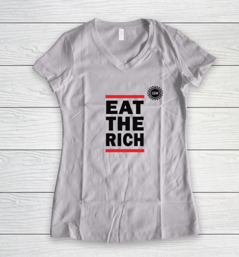 Eat The Rich Women's V-Neck T-Shirt