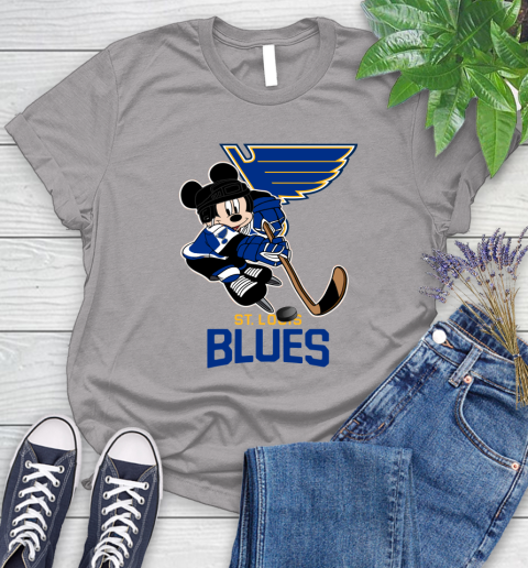 NHL St.Louis Blues Mickey Mouse Disney Hockey T Shirt Women's T-Shirt 5