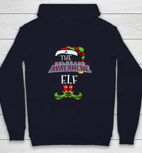 Colorado Avalanche Christmas ELF Funny NHL Youth Hoodie 2