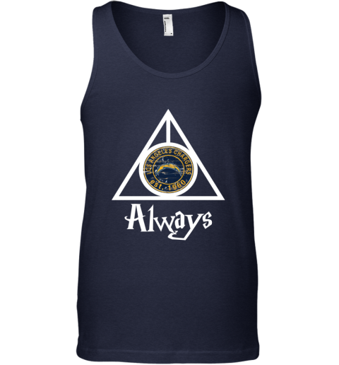 Always Love The Los Angeles Chargers x Harry Potter Mashup NFL qmot always love the los angeles chargers x harry potte unisex tank 17 front navy
