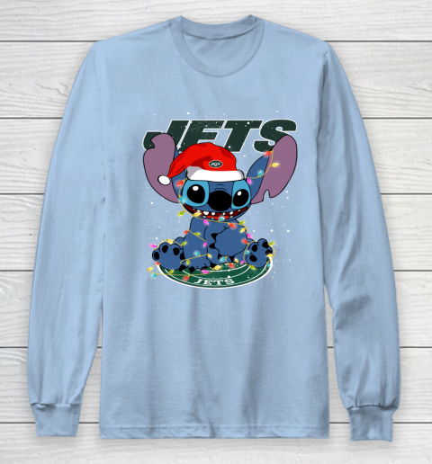 New York Jets NFL Football noel stitch Christmas Long Sleeve T-Shirt 5