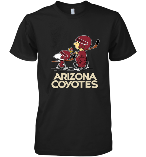 Let's Play Arizona Coyotes Ice Hockey Snoopy NHL Premium Men's T-Shirt