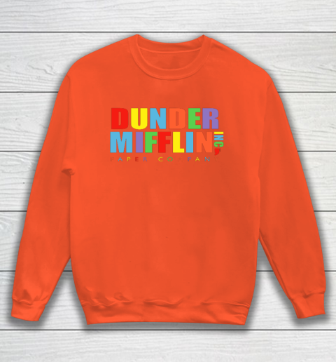 The Office Dunder Mifflin Rainbow Letters Sweatshirt 3