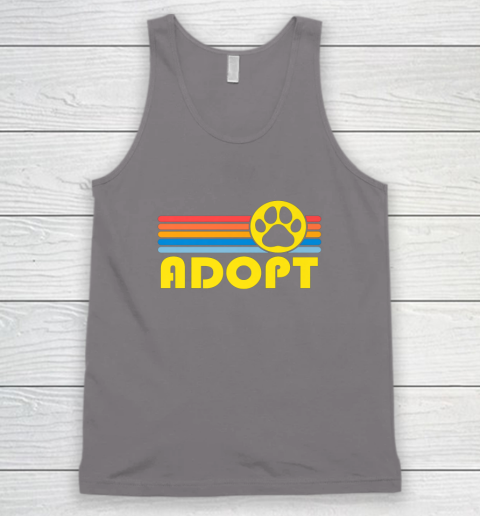 Rescue Animal Adoption Adopt Cat or Dog Vintage Retro Sunset Tank Top 6