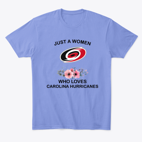 9690 just a woman who loves carolina hurricanes classic t shirt 2 front violet