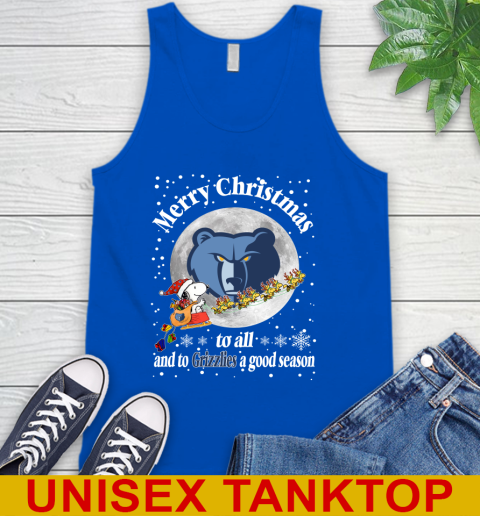 Memphis Grizzlies Merry Christmas To All And To Grizzlies A Good Season NBA Basketball Sports Tank Top 4