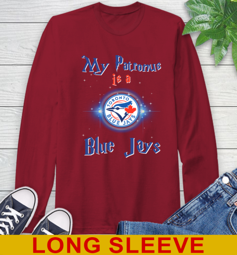 MLB Baseball Harry Potter My Patronus Is A Toronto Blue Jays Long Sleeve T-Shirt 9