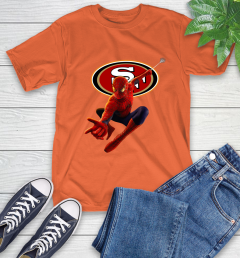 NFL Spider Man Avengers Endgame Football San Francisco 49ers T-Shirt 5
