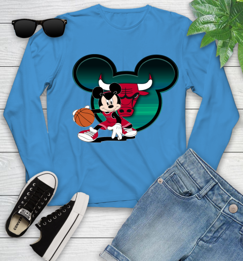 NBA Chicago Bulls Mickey Mouse Disney Basketball Youth Long Sleeve 7