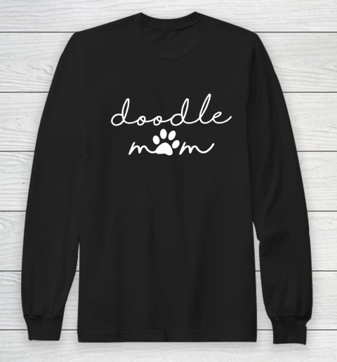 Dog Mom Shirt Doodle Mom T Shirt Cute Gift for Dog Lover Mothers Day Momma Long Sleeve T-Shirt