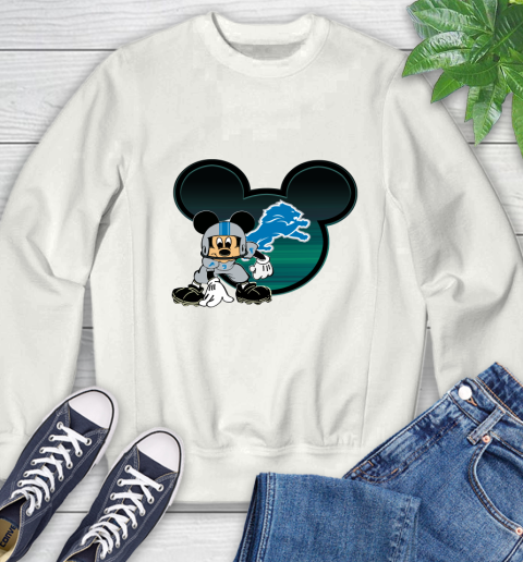 NFL Detroit Lions Mickey Mouse Disney Football T Shirt Sweatshirt