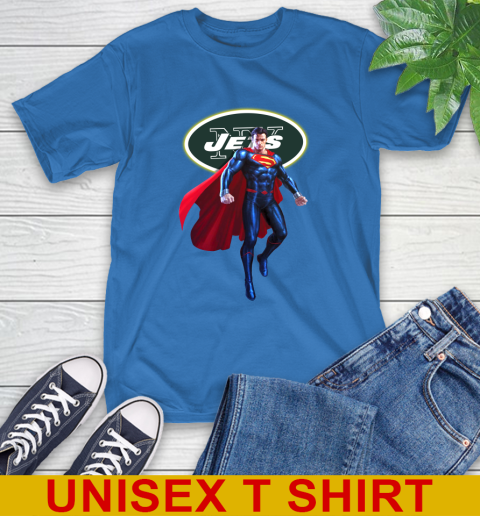 NFL Superman DC Sports Football New York Jets T-Shirt 9