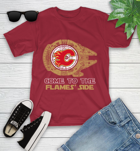 NHL Come To The Calgary Flames Wars Hockey Sports Youth T-Shirt 14