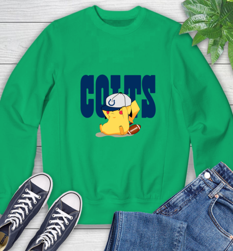 NFL Pikachu Football Sports Indianapolis Colts Sweatshirt 6