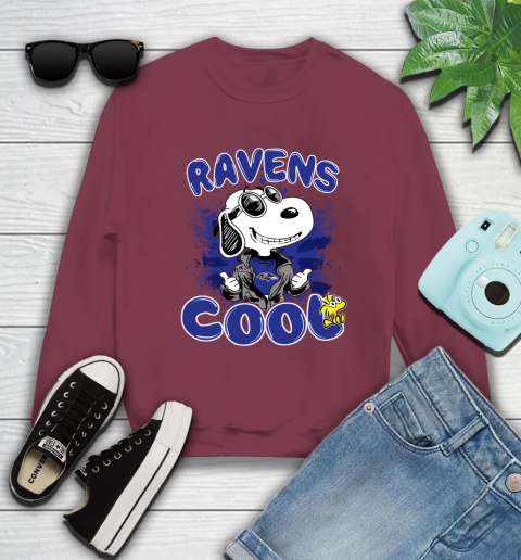 NFL Football Baltimore Ravens Cool Snoopy Shirt Sweatshirt 5