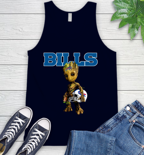 Buffalo Bills NFL Football Groot Marvel Guardians Of The Galaxy Tank Top 3