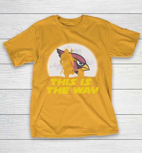 Arizona Cardinals NFL Football Star Wars Yoda And Mandalorian This Is The Way T-Shirt 2