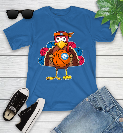 Philadelphia 76ers Turkey thanksgiving day Youth T-Shirt 9