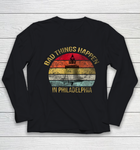 Bad Things Happen In Philadelphia Vintage Youth Long Sleeve