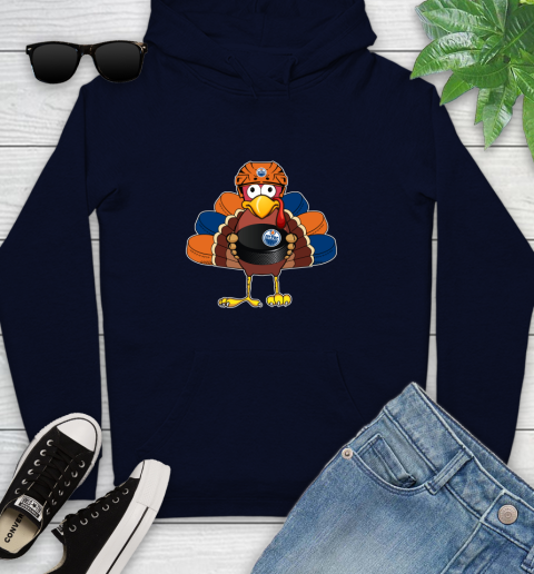 Edmonton Oilers Turkey Thanksgiving Day Youth Hoodie 5 Edmonton Oilers Turkey Thanksgiving Day Youth Hoodie - Image 5