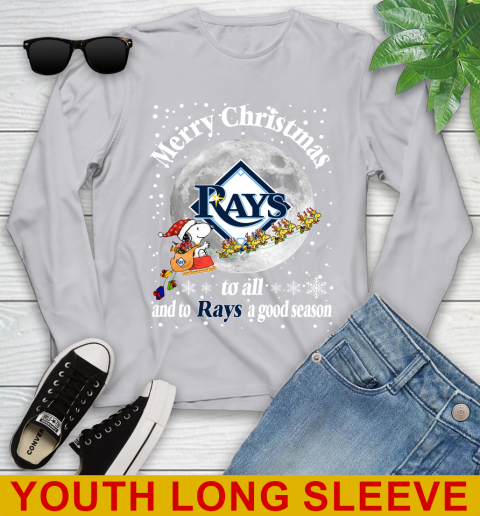 Tampa Bay Rays Merry Christmas To All And To Rays A Good Season MLB Baseball Sports Youth Long Sleeve 5