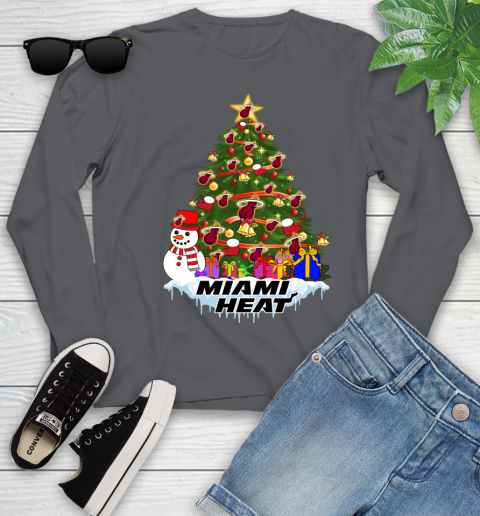 Miami Heat Merry Christmas NBA Basketball Sports Youth Long Sleeve 8