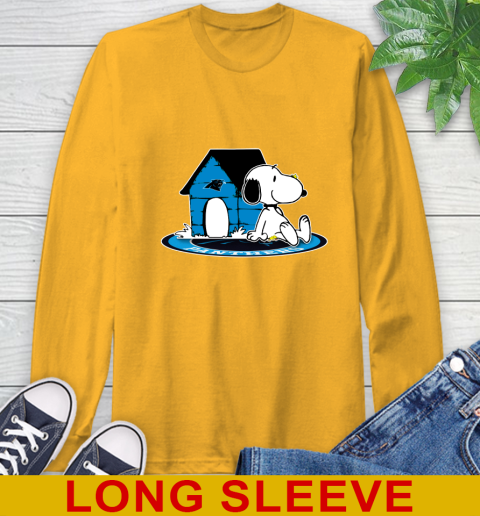 NFL Football Carolina Panthers Snoopy The Peanuts Movie Shirt Long Sleeve T-Shirt 3