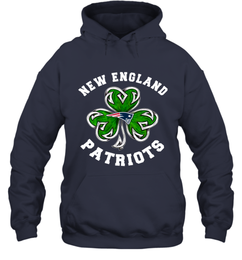 NFL New England Patriots Three Leaf Clover St Patrick's Day Football Sports T995UxBwmQ9 hoodie 23 95 151514 front navy