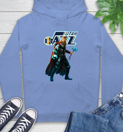NBA Thor Avengers Endgame Basketball Utah Jazz Hoodie 11