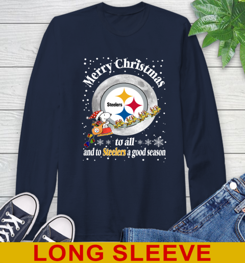 Pittsburgh Steelers Merry Christmas To All And To Steelers A Good Season NFL Football Sports Long Sleeve T-Shirt 3