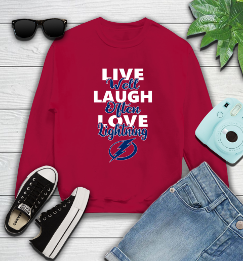NHL Hockey Tampa Bay Lightning Live Well Laugh Often Love Shirt Sweatshirt 8