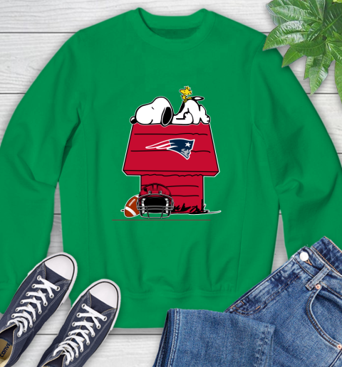 New England Patriots NFL Football Snoopy Woodstock The Peanuts Movie Sweatshirt 6