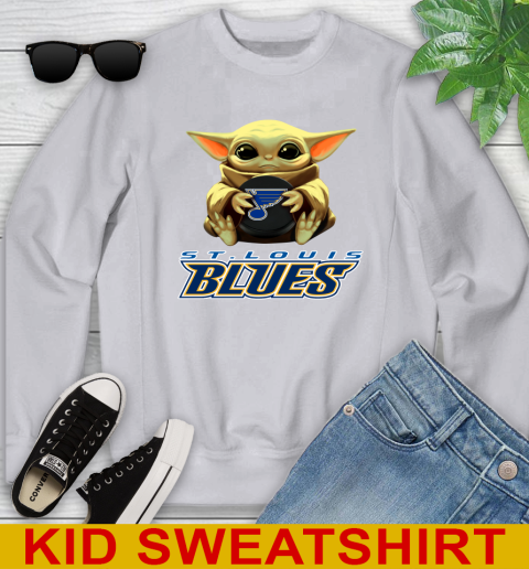 NHL Hockey St.Louis Blues Star Wars Baby Yoda Shirt 116