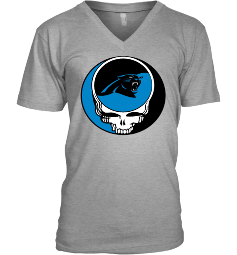 NFL Team Carolina Panthers X Grateful Dead V-Neck T-Shirt, 2023